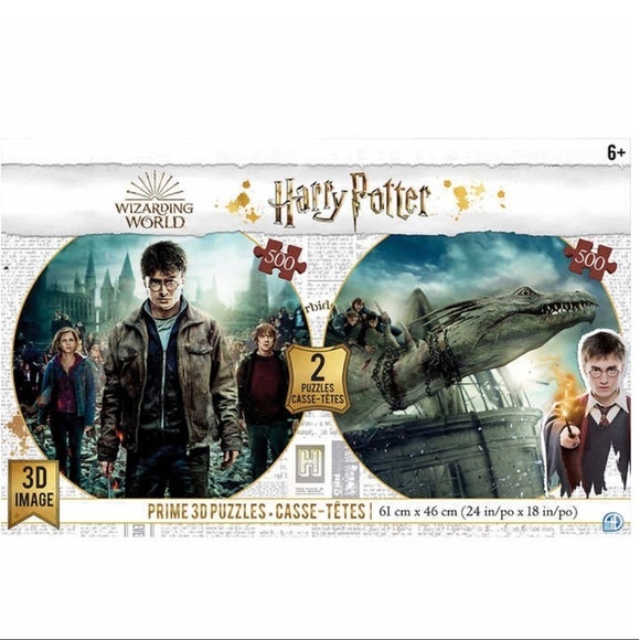 New! Harry Potter Lenticular 3D Puzzles – Twin Pack Disney Version - Picture 2 of 2